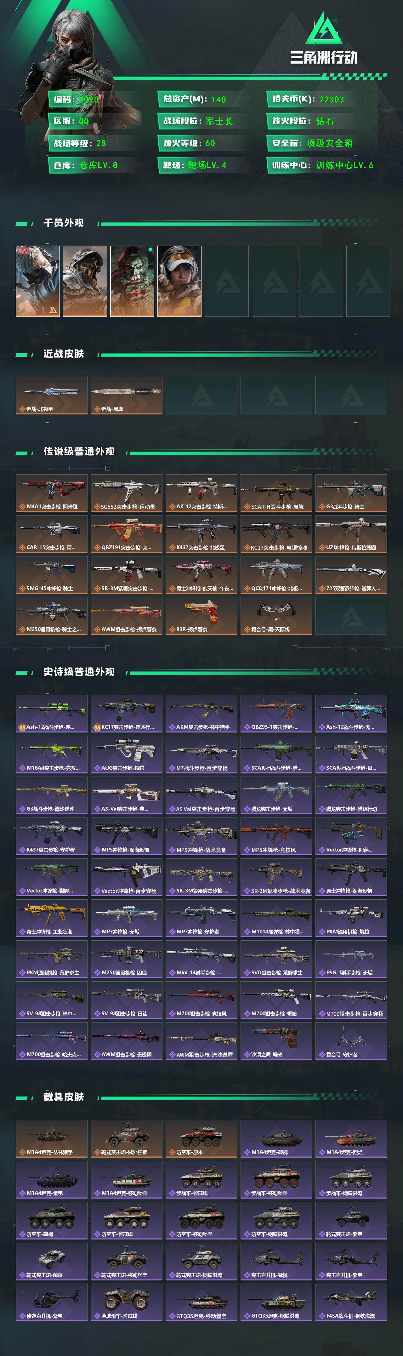 SJZCMW414167三角洲行动账号详情图2