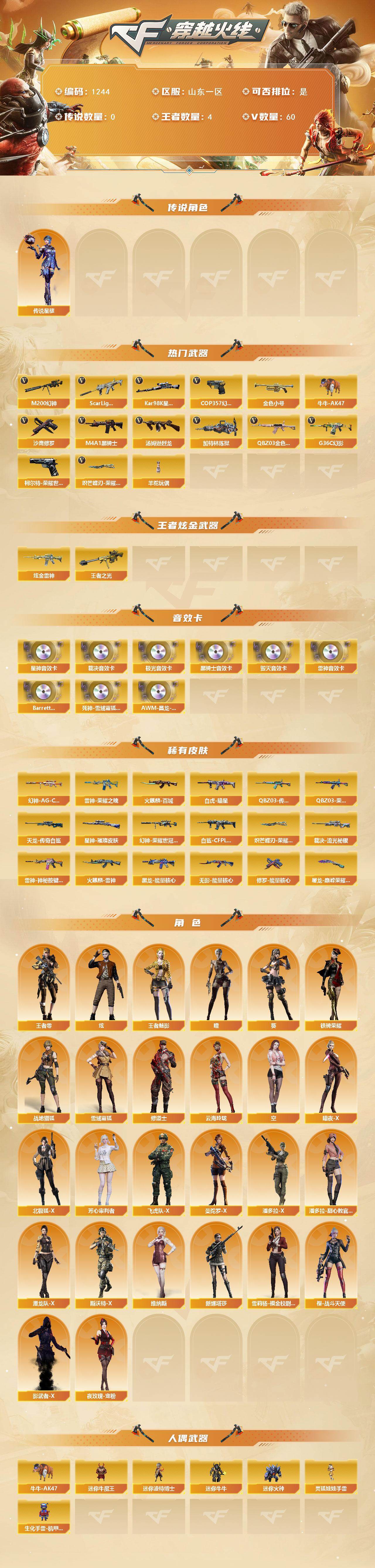 CFCMW422144穿越火线账号详情图2