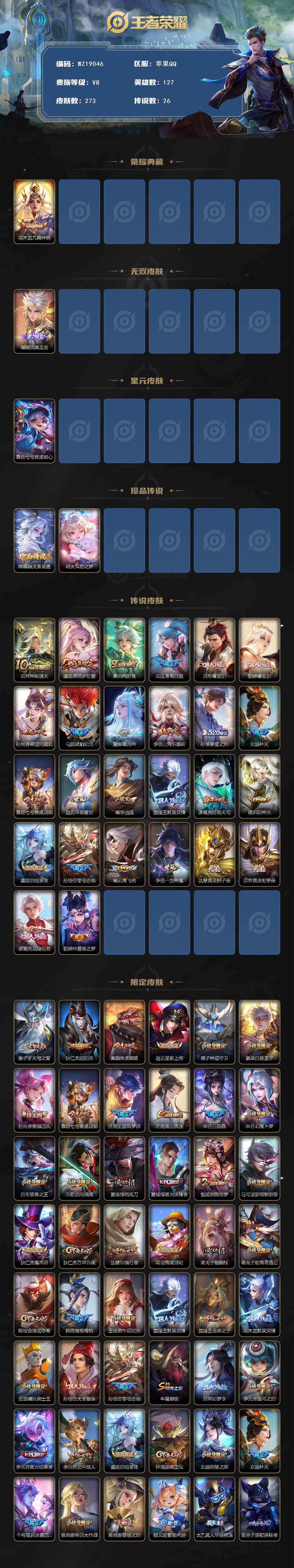 WZ03462128王者荣耀账号详情图2