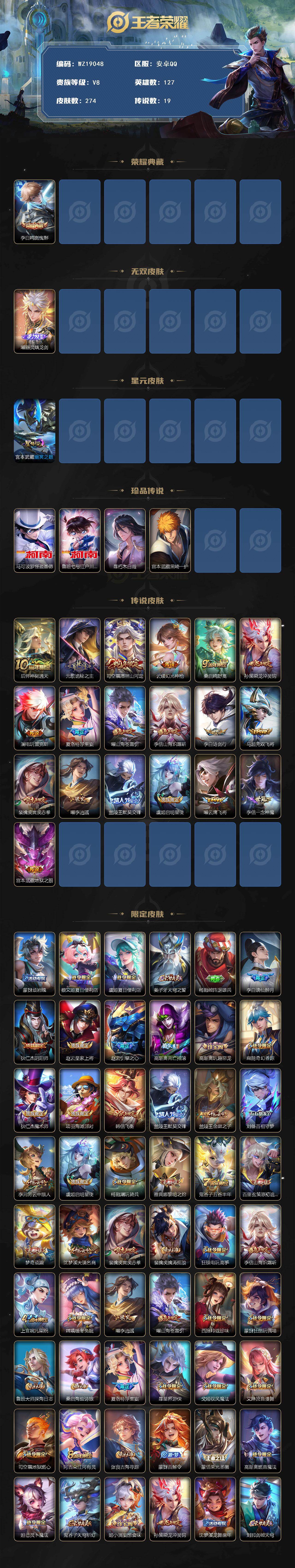 WZ03462170王者荣耀账号详情图2