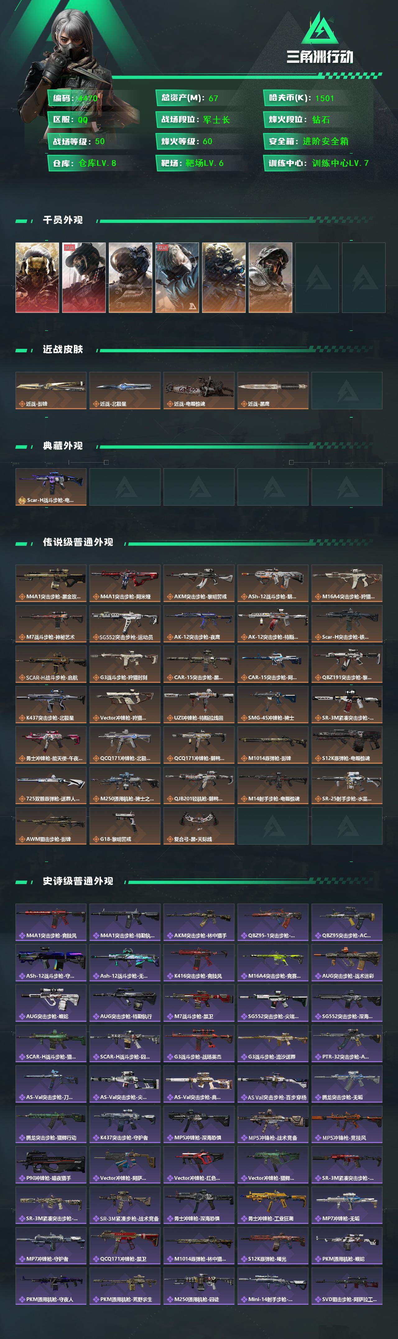 SJZCMW414576三角洲行动账号详情图2