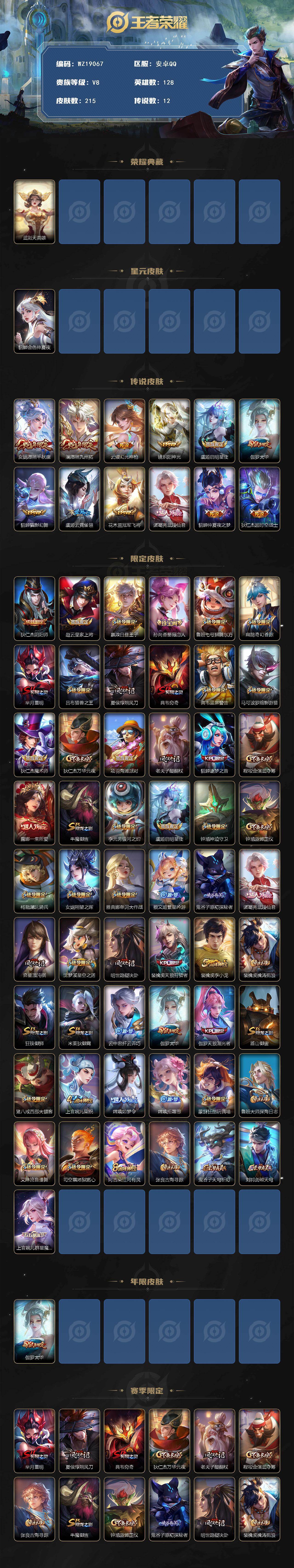 WZ03465786王者荣耀账号详情图2