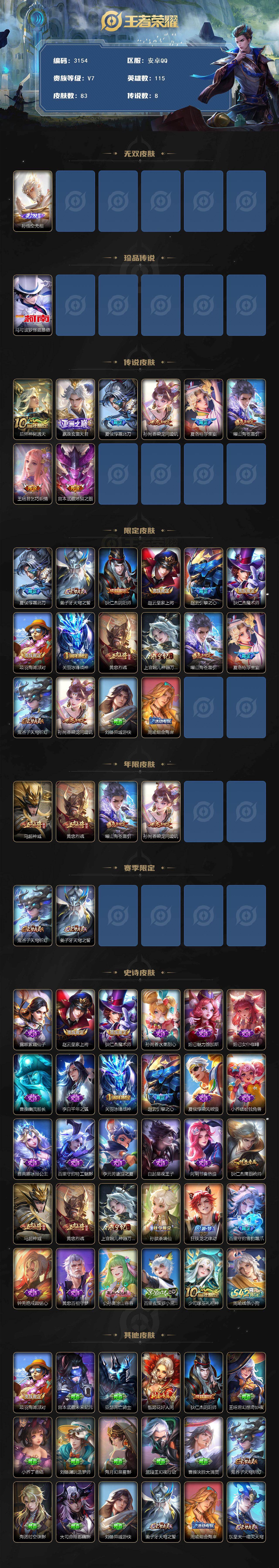 WZCMW457430王者荣耀账号详情图2