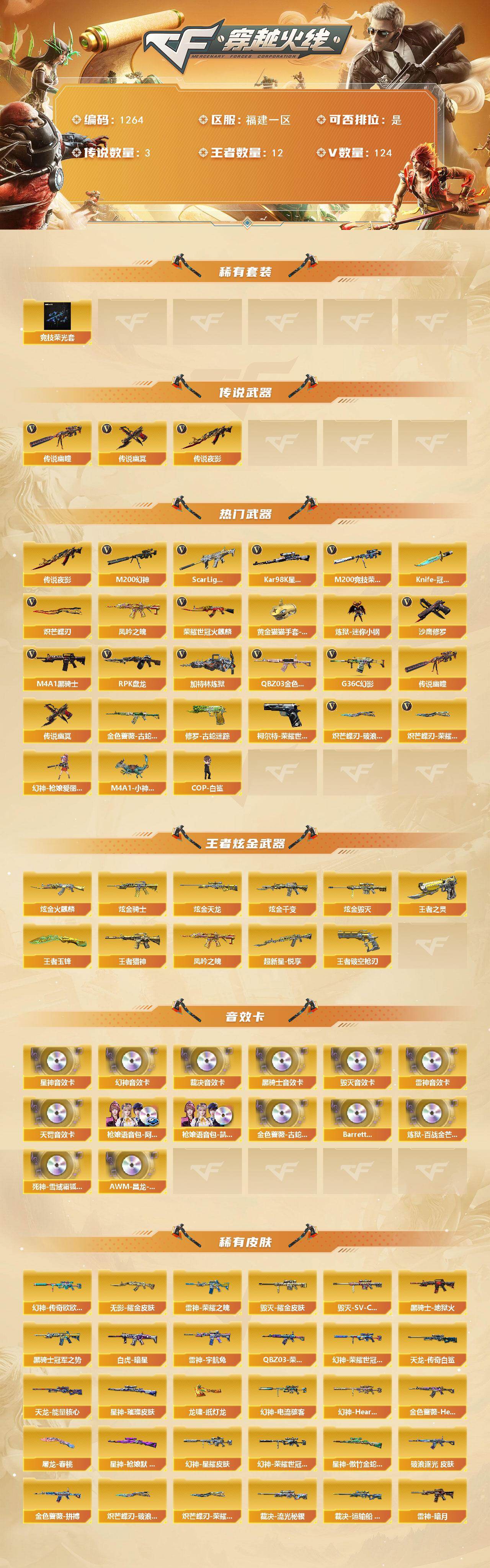 CFCMW422243穿越火线账号详情图2