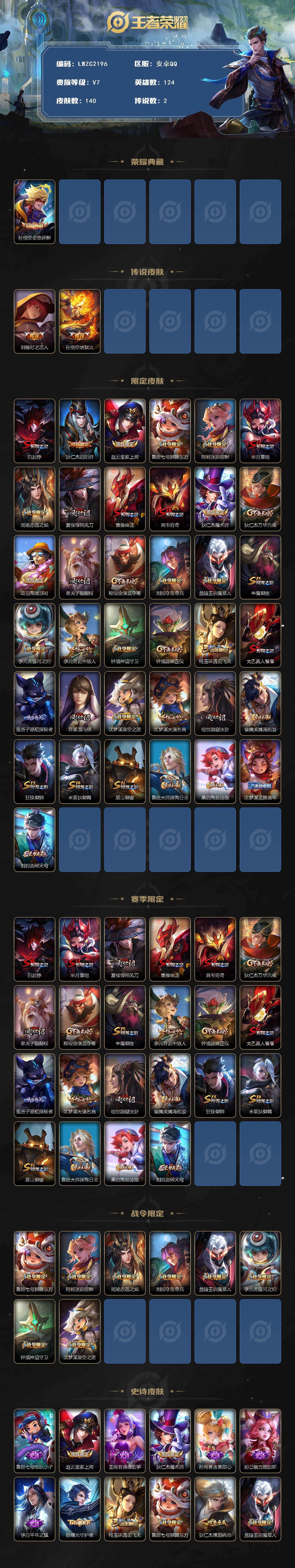 WZCMW462776王者荣耀账号详情图2