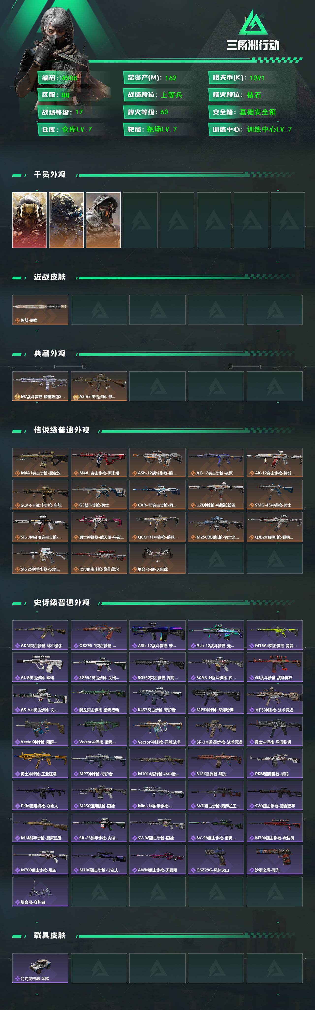 SJZCMW415929三角洲行动账号详情图2