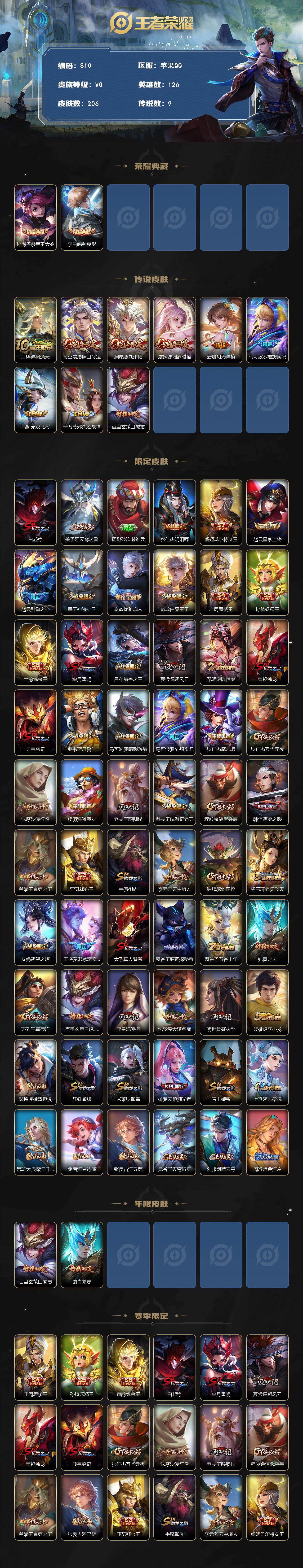 WZCMW495652王者荣耀账号详情图2