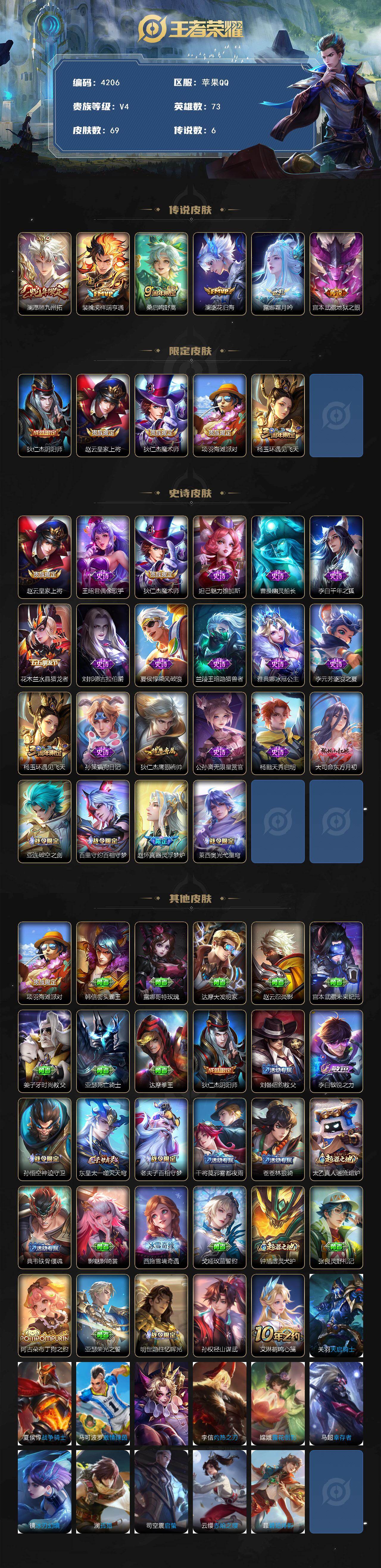 WZQM473979王者荣耀账号详情图3 WZQM473979王者荣耀账号详情图3