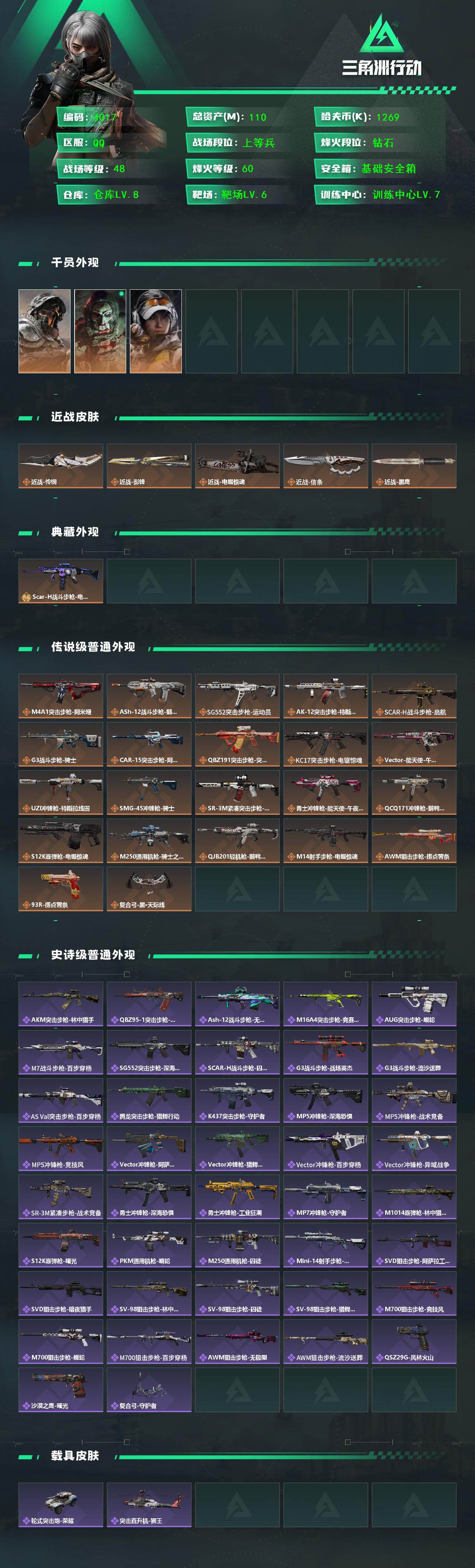 SJZQM427079三角洲行动账号详情图5