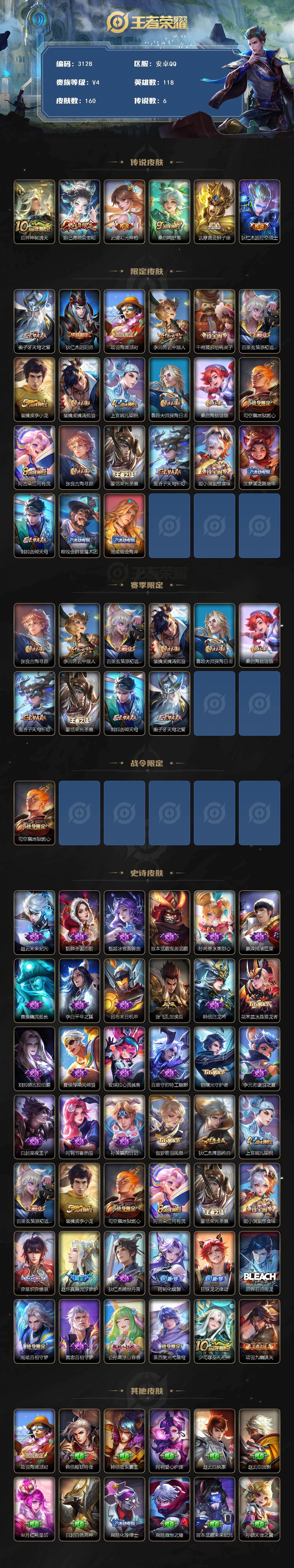 WZCMW460610王者荣耀账号详情图2