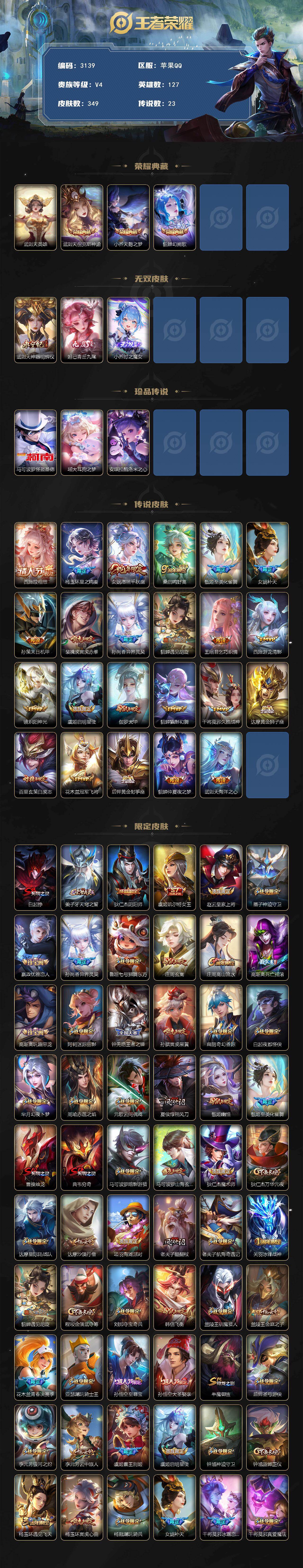 WZCMW460629王者荣耀账号详情图2