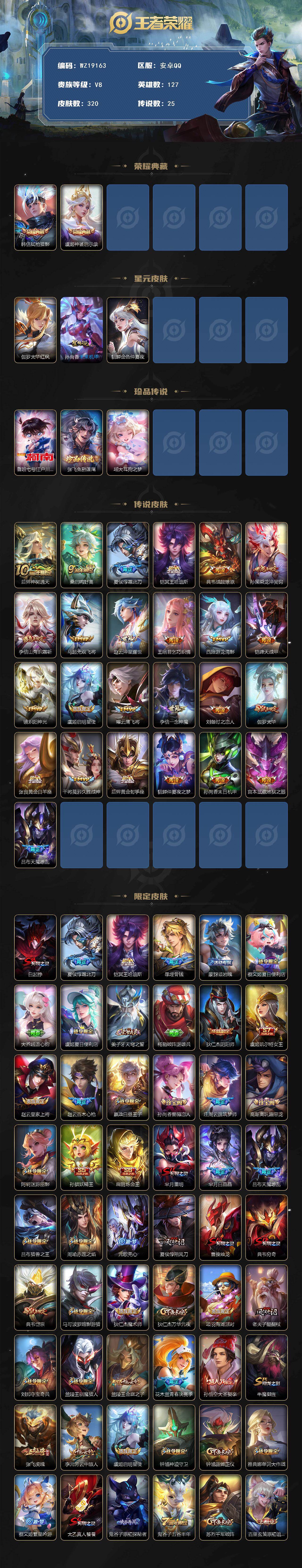 WZ03462120王者荣耀账号详情图2