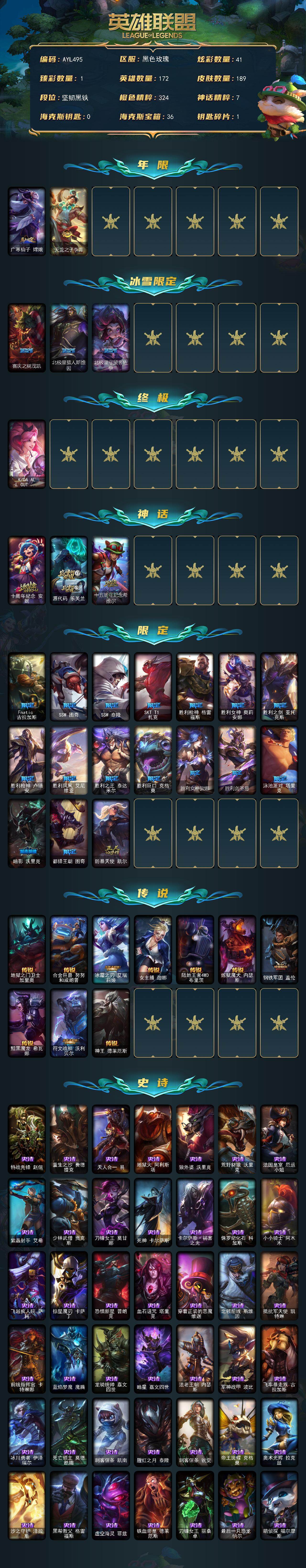 LOLCMW49863英雄联盟账号详情图2 LOLCMW49863英雄联盟账号详情图2