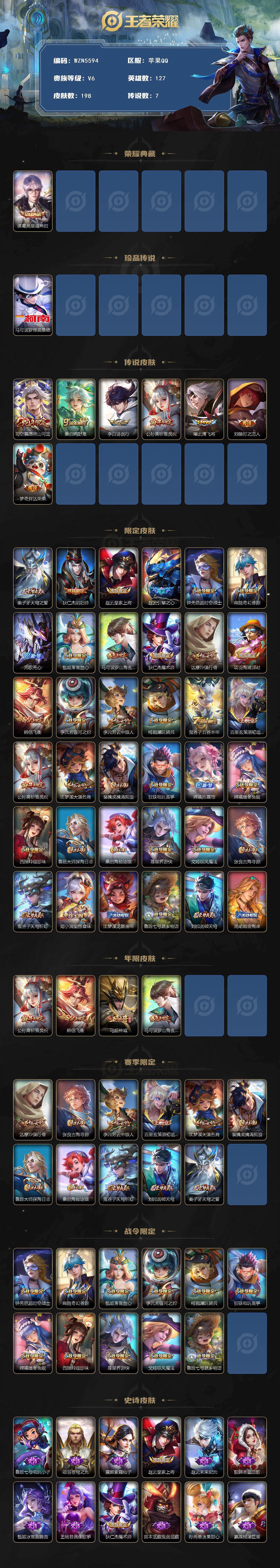 WZEY461732王者荣耀账号详情图2