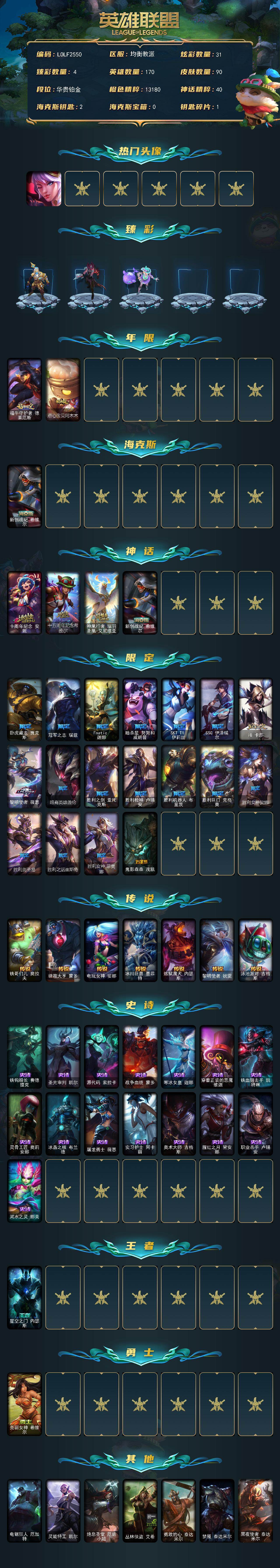 LOLEY48532英雄联盟账号详情图2 LOLEY48532英雄联盟账号详情图2