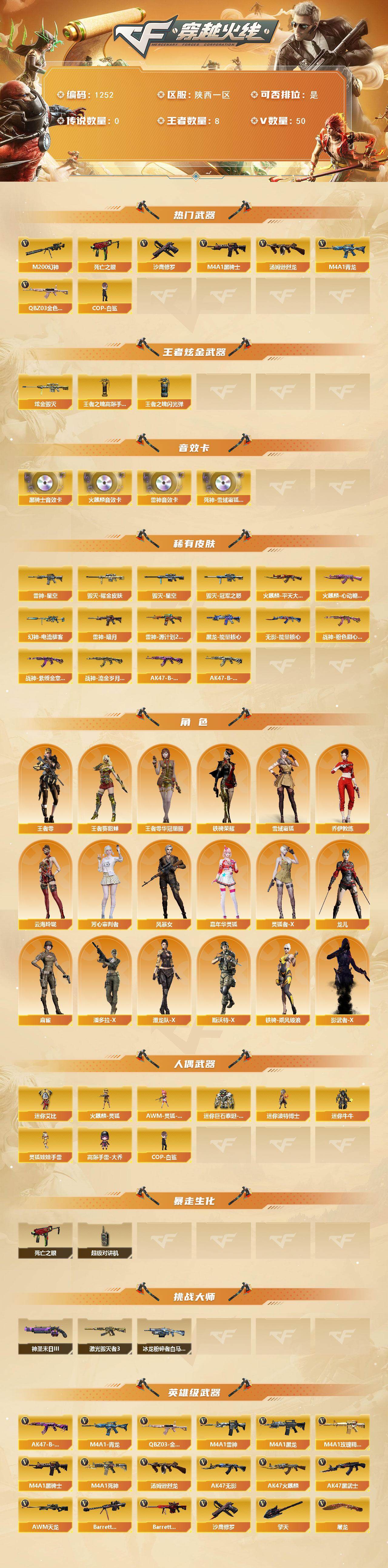 CFCMW421698穿越火线账号详情图2