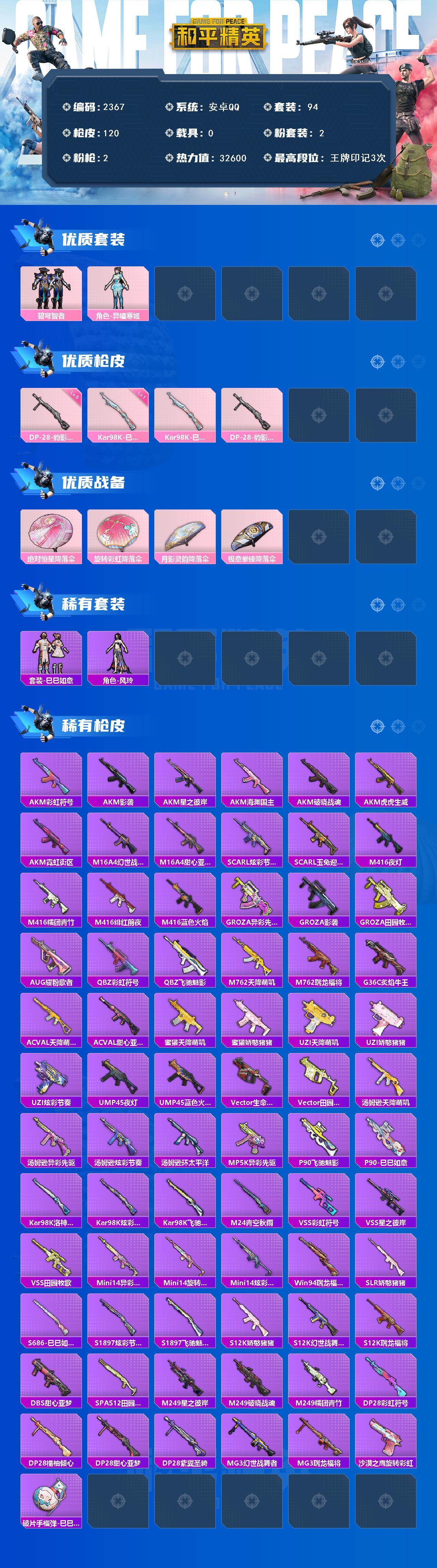 HPCMW465222和平精英账号详情图2