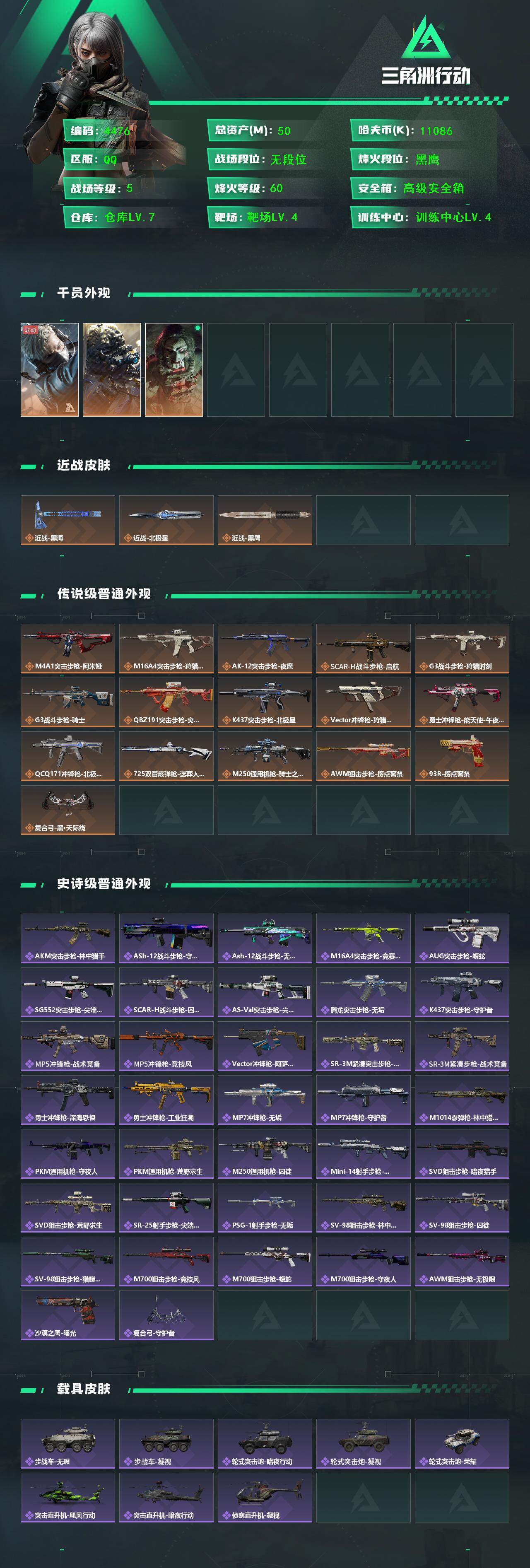 SJZCMW415351三角洲行动账号详情图2