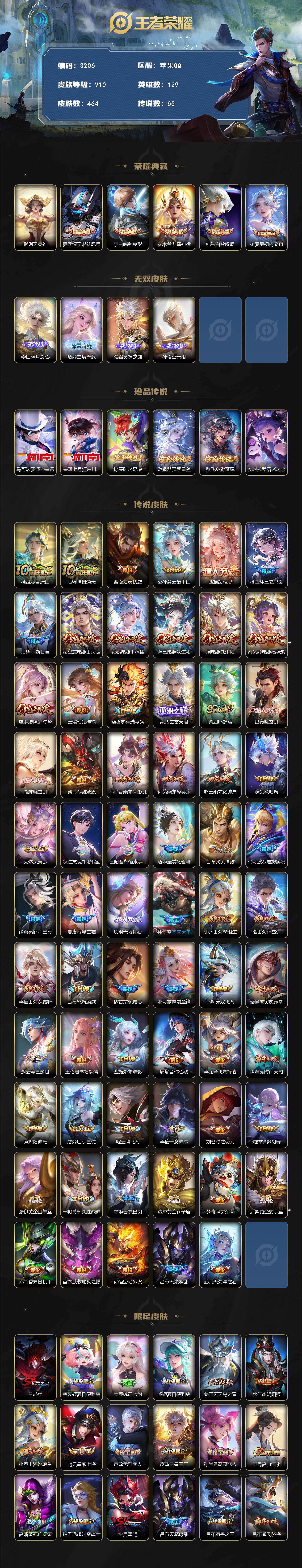 WZCMW456822王者荣耀账号详情图2