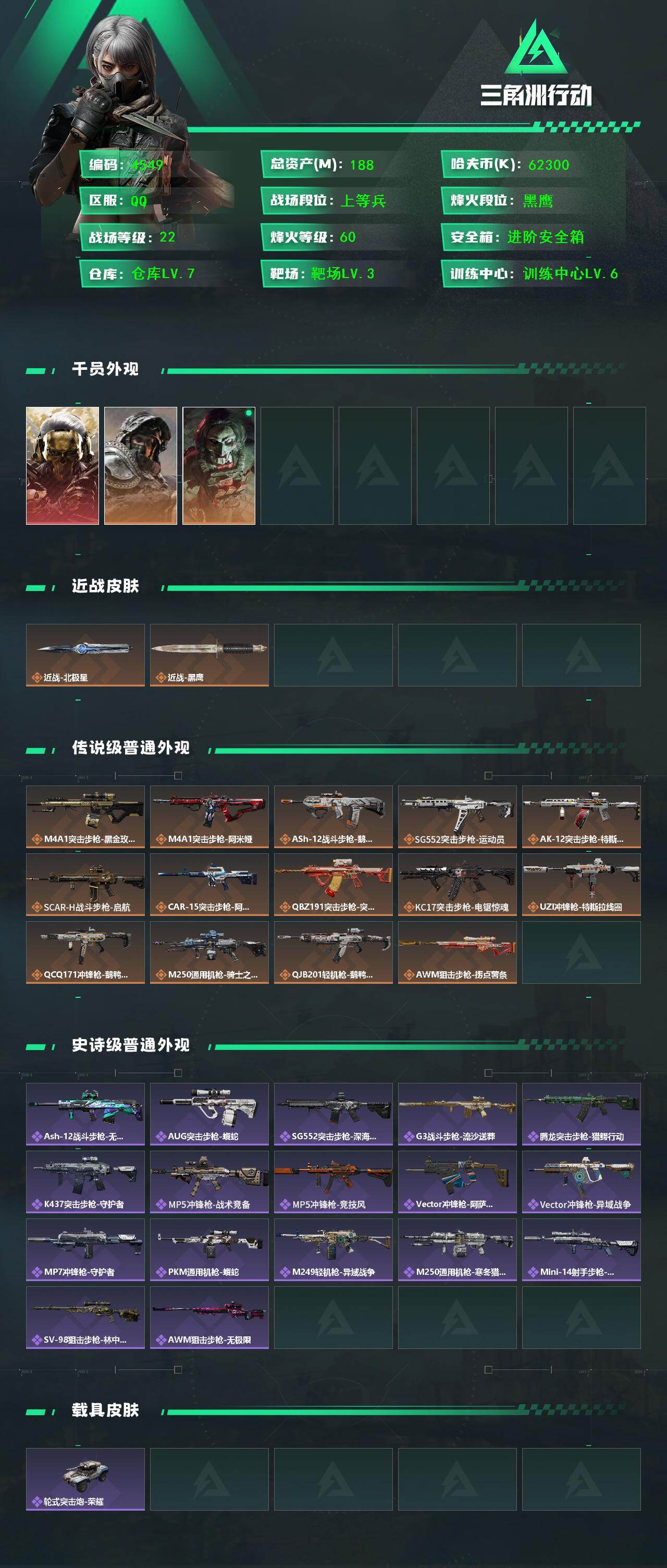 SJZCMW414903三角洲行动账号详情图2