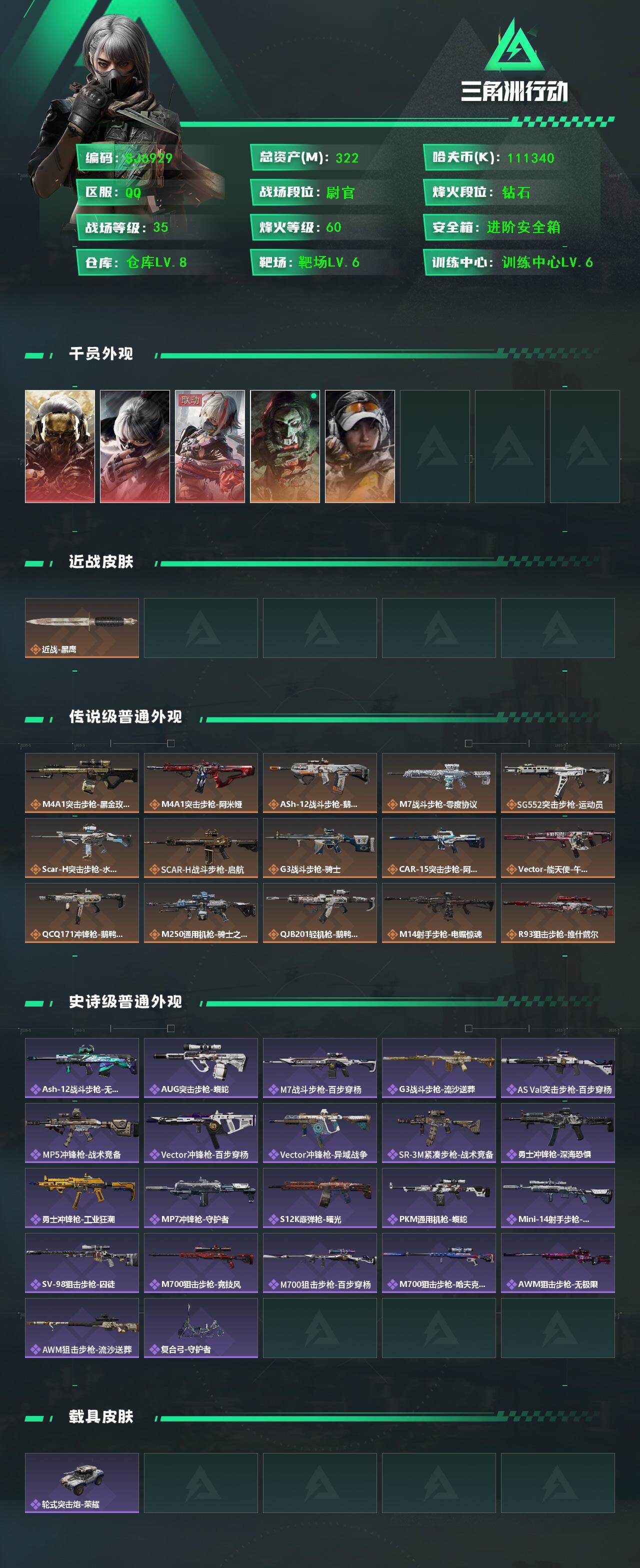 SJZEY414967三角洲行动账号详情图2