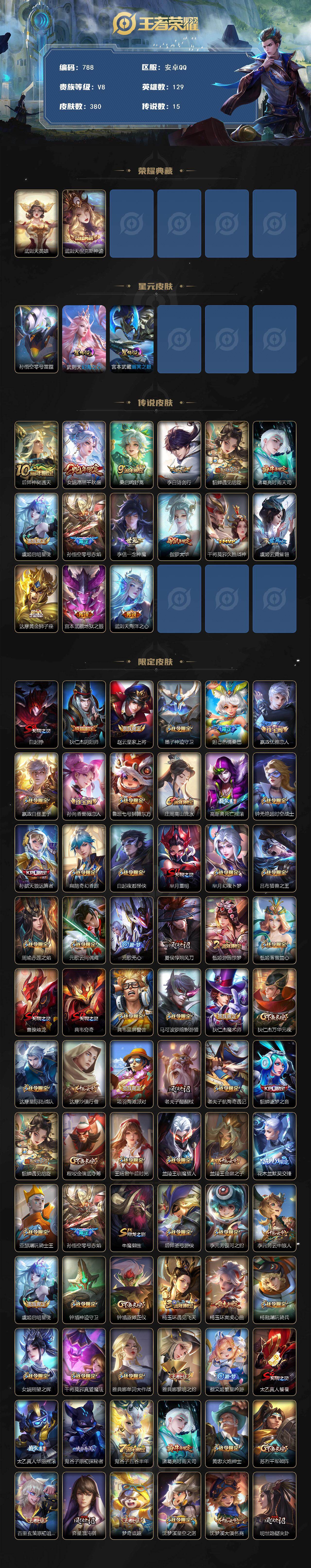 WZCMW495839王者荣耀账号详情图2