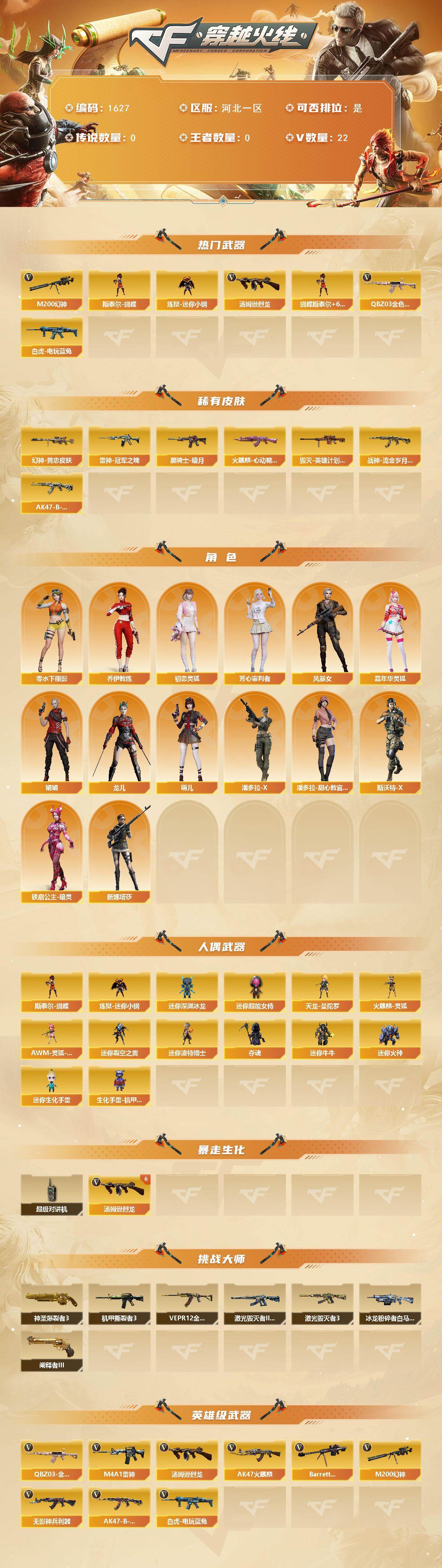 CFQM427017穿越火线账号详情图3