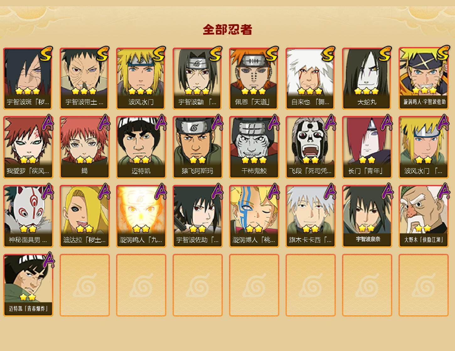 HYEY43805火影忍者账号详情图2