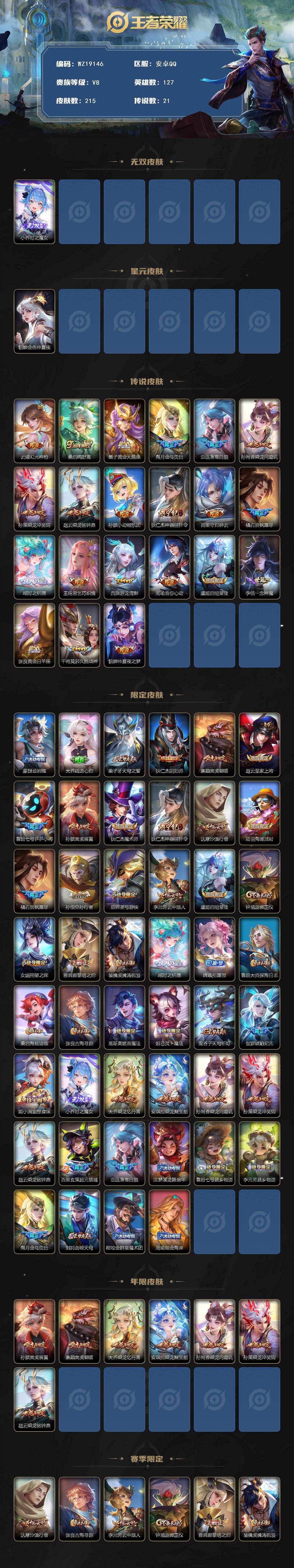 WZ03465636王者荣耀账号详情图2