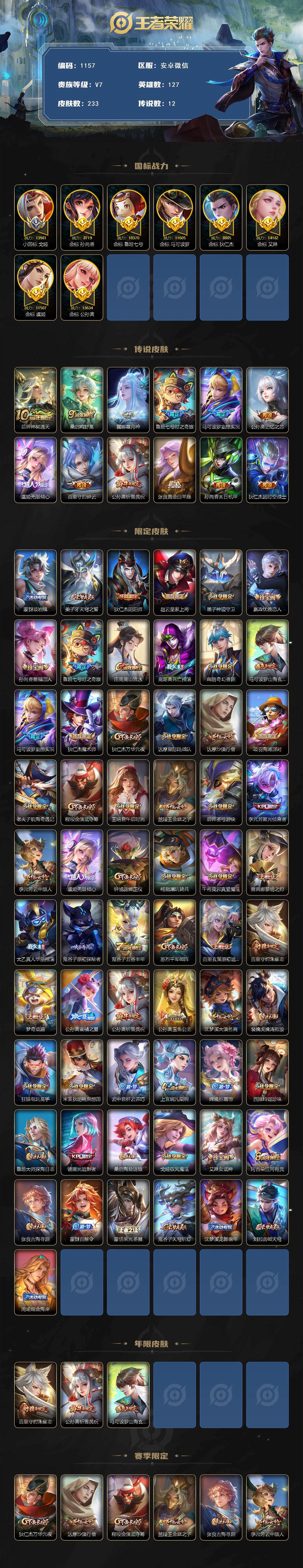 WZKG486115王者荣耀账号详情图2