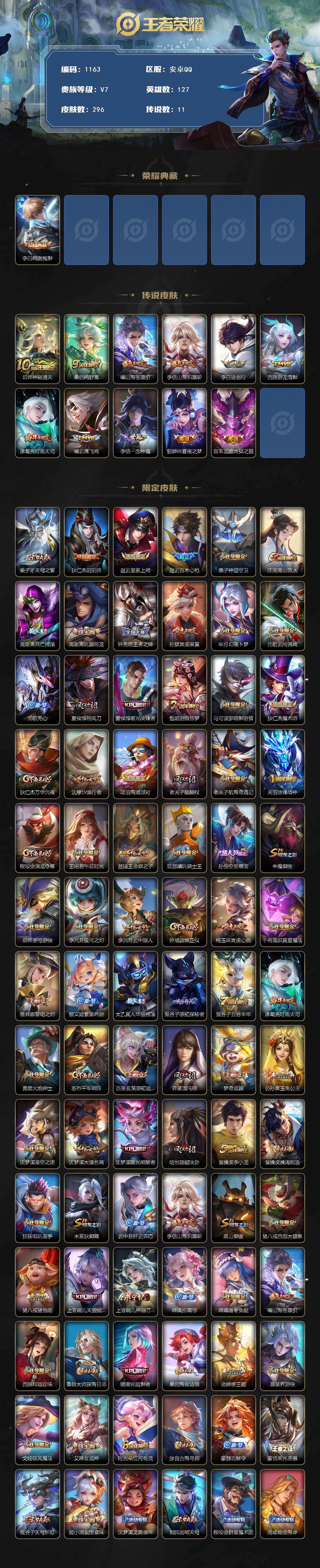 WZKG460180王者荣耀账号详情图2