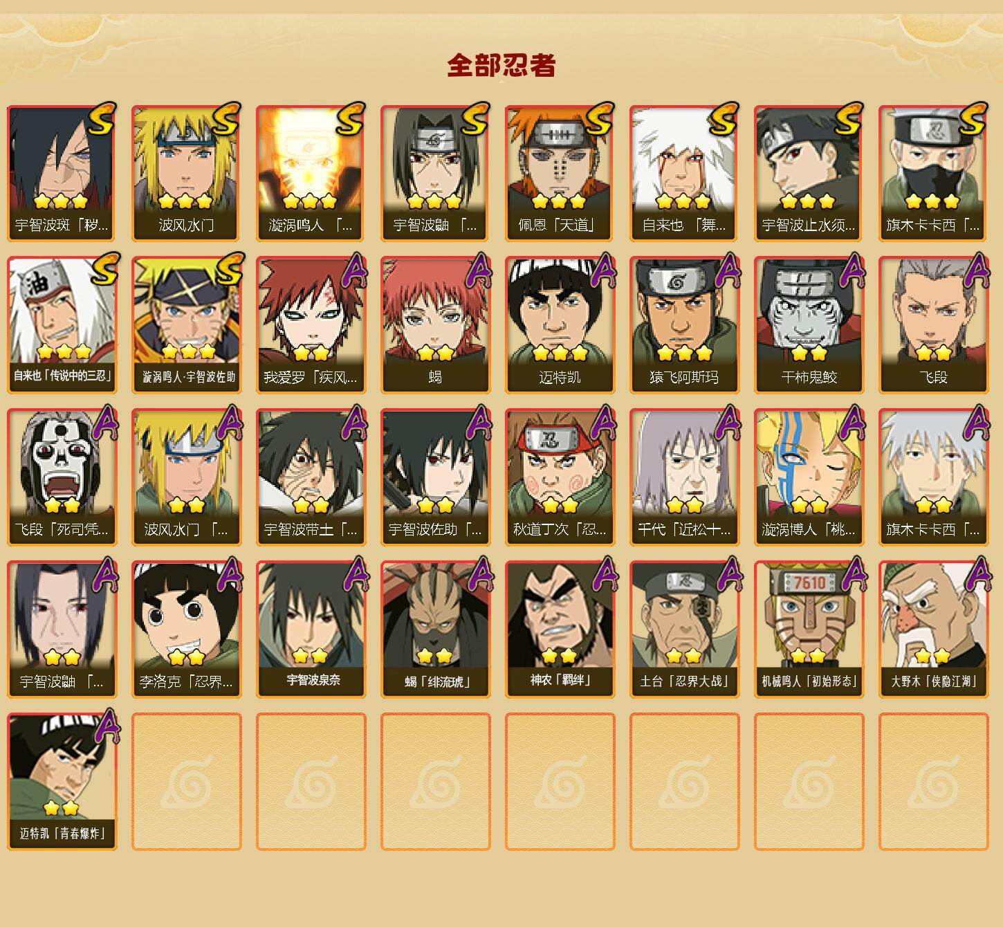 HYLFY43673火影忍者账号详情图2