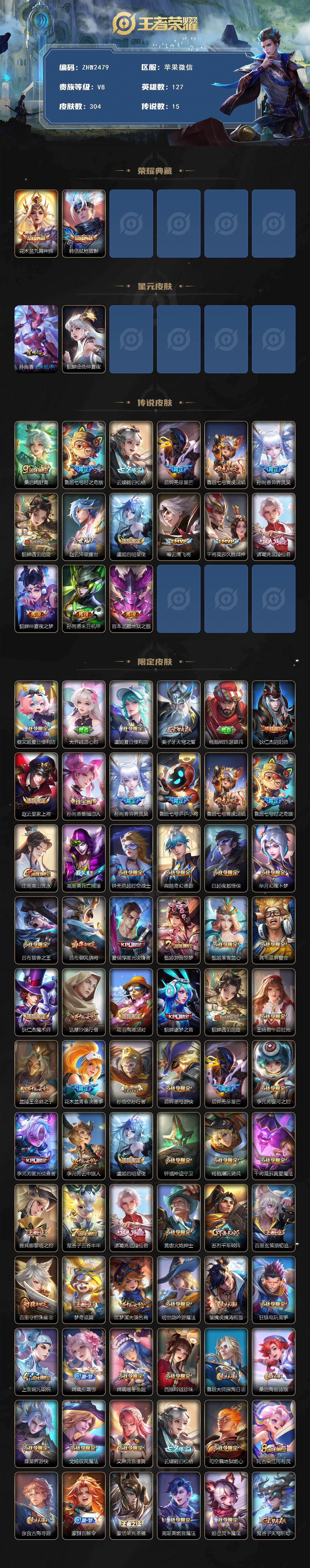 WZCMW462868王者荣耀账号详情图2