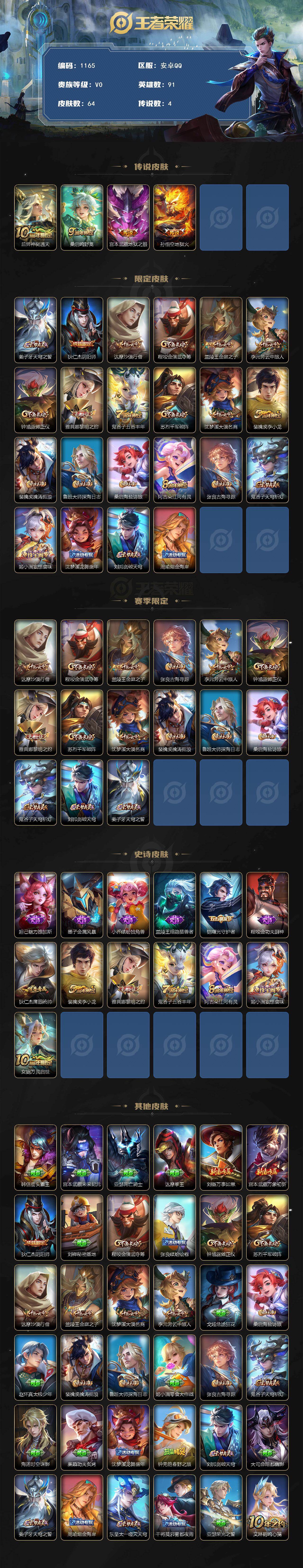 WZKG460175王者荣耀账号详情图2