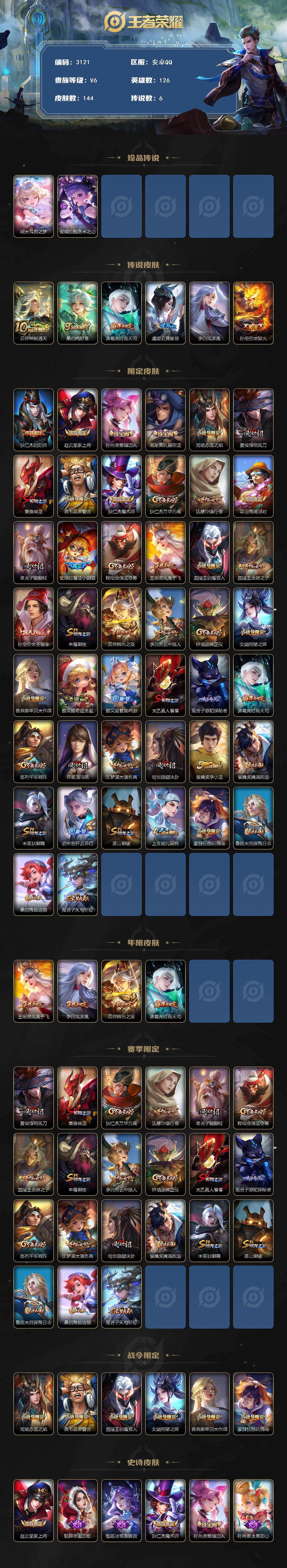 WZCMW460602王者荣耀账号详情图2