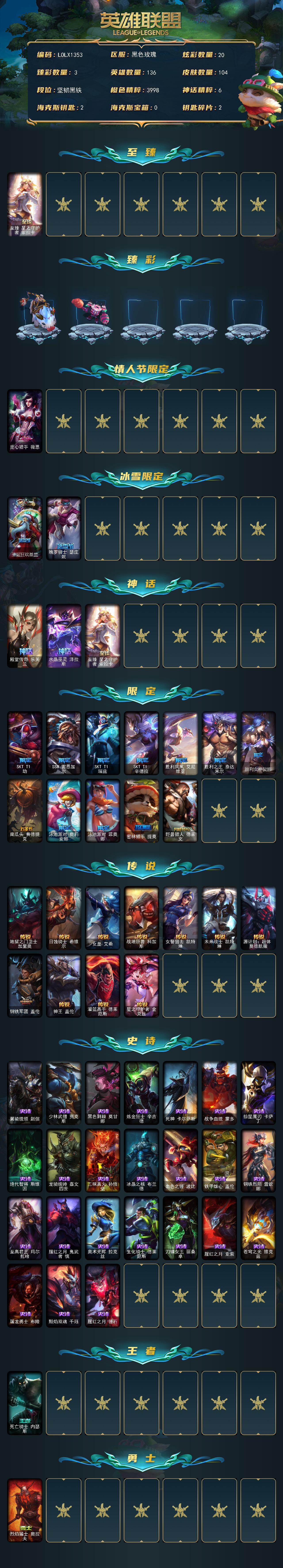 LOLEY45769英雄联盟账号详情图2