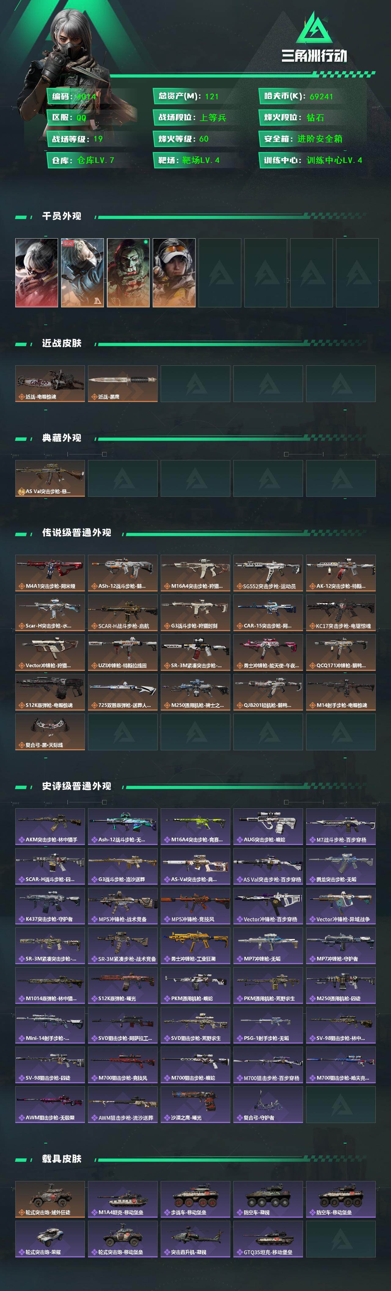 SJZCMW416188三角洲行动账号详情图2