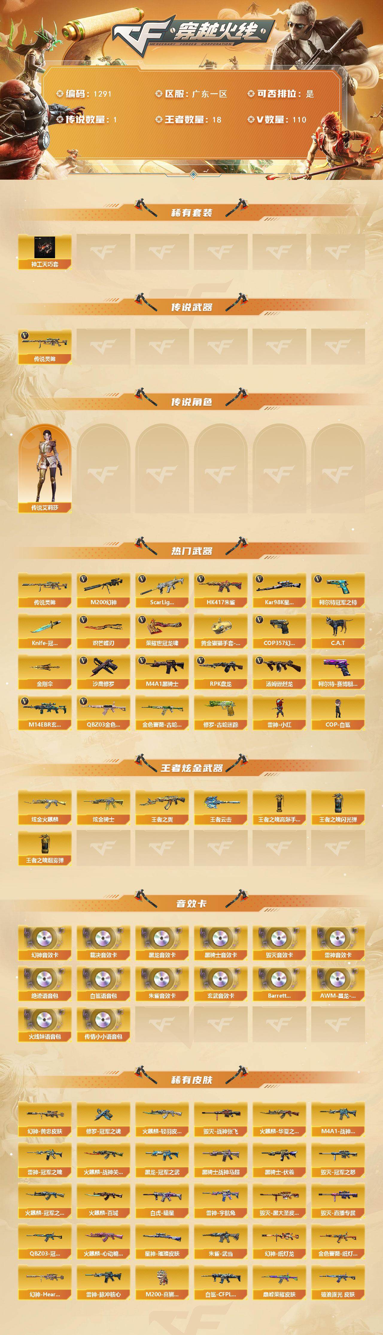 CFCMW422256穿越火线账号详情图2