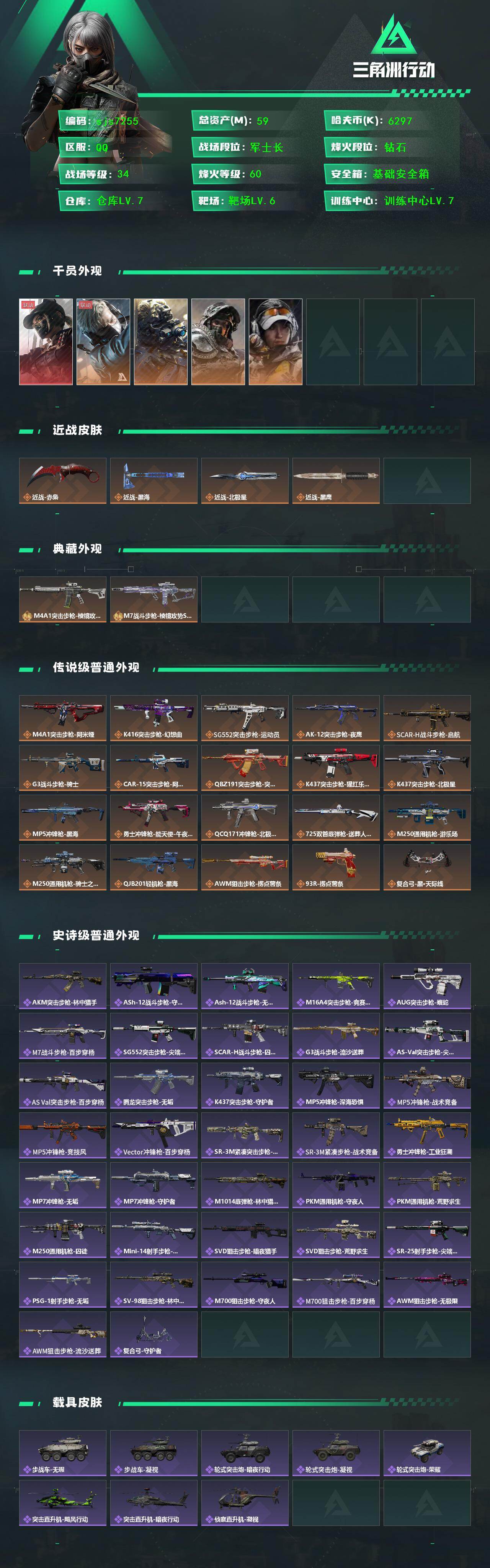 SJZCMW426486三角洲行动账号详情图3