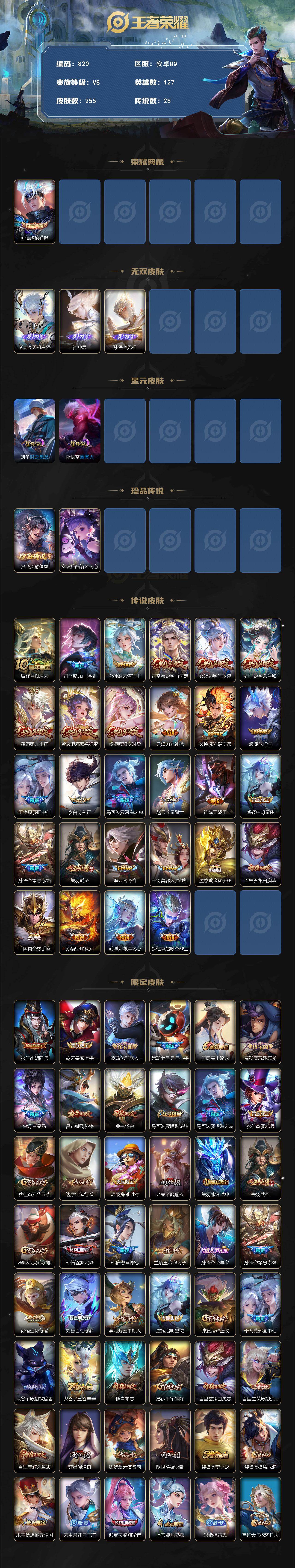 WZCMW496167王者荣耀账号详情图2