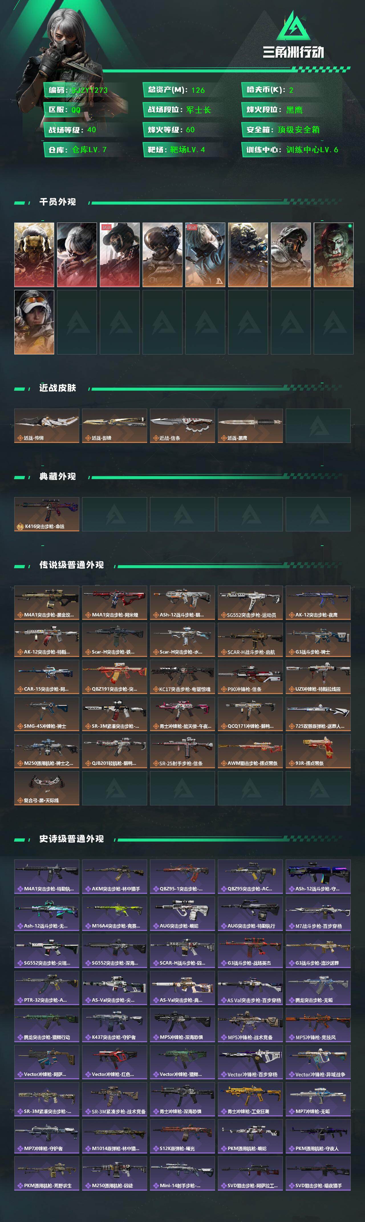 SJZEY417905三角洲行动账号详情图2