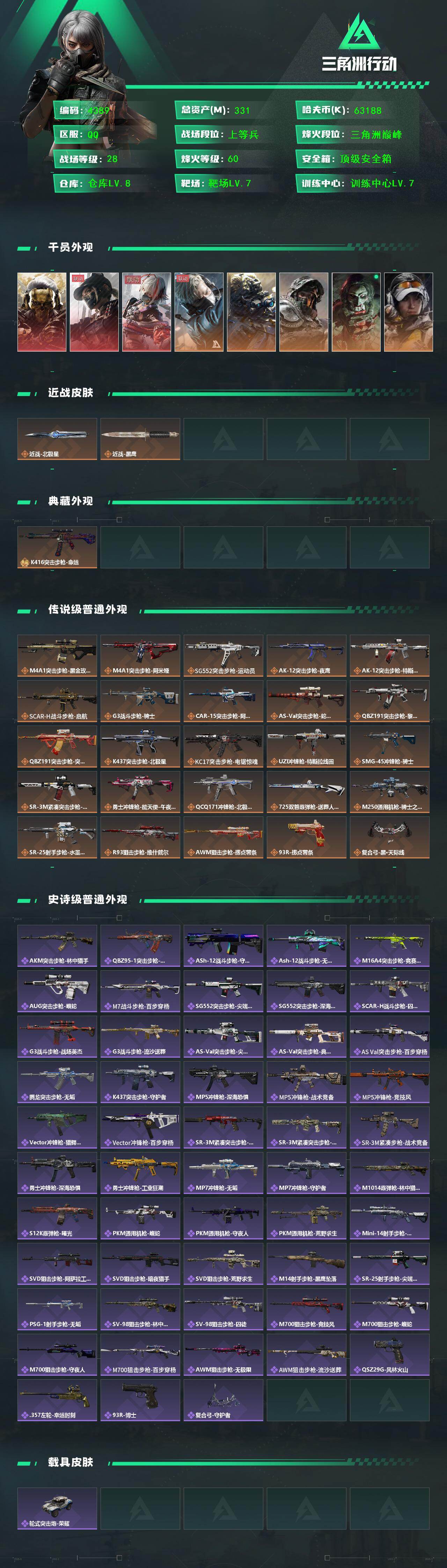 SJZCMW416347三角洲行动账号详情图2