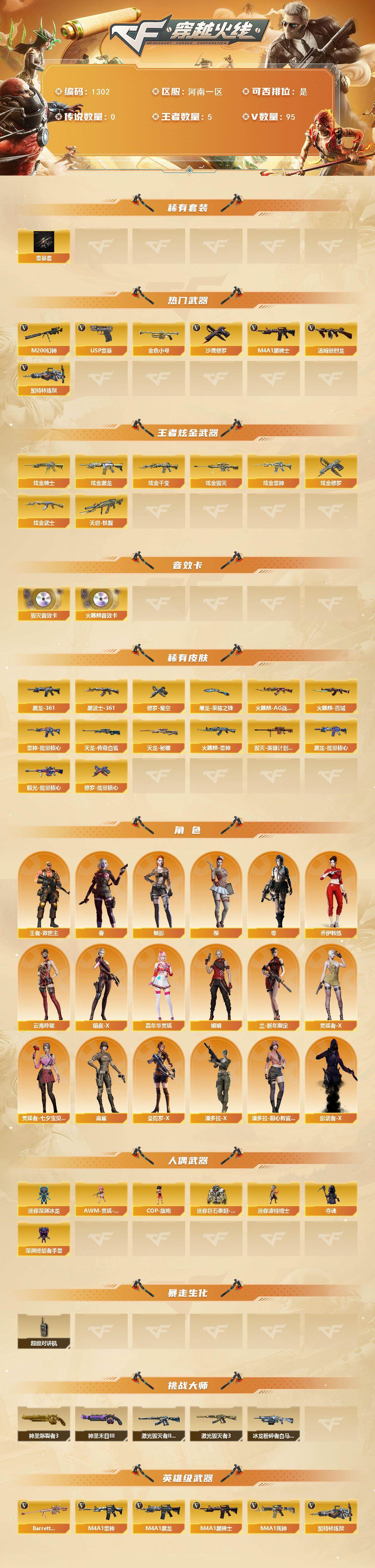 CFCMW421730穿越火线账号详情图2