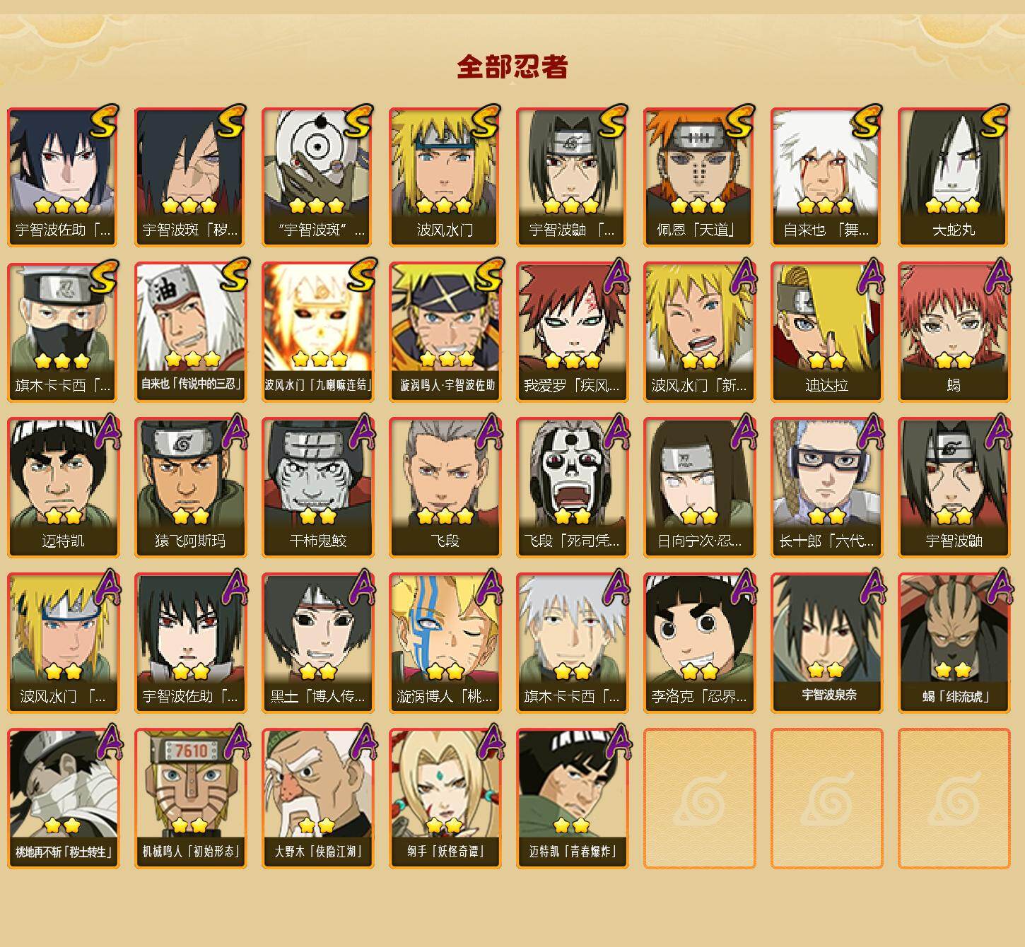 HYCMW46449火影忍者账号详情图2