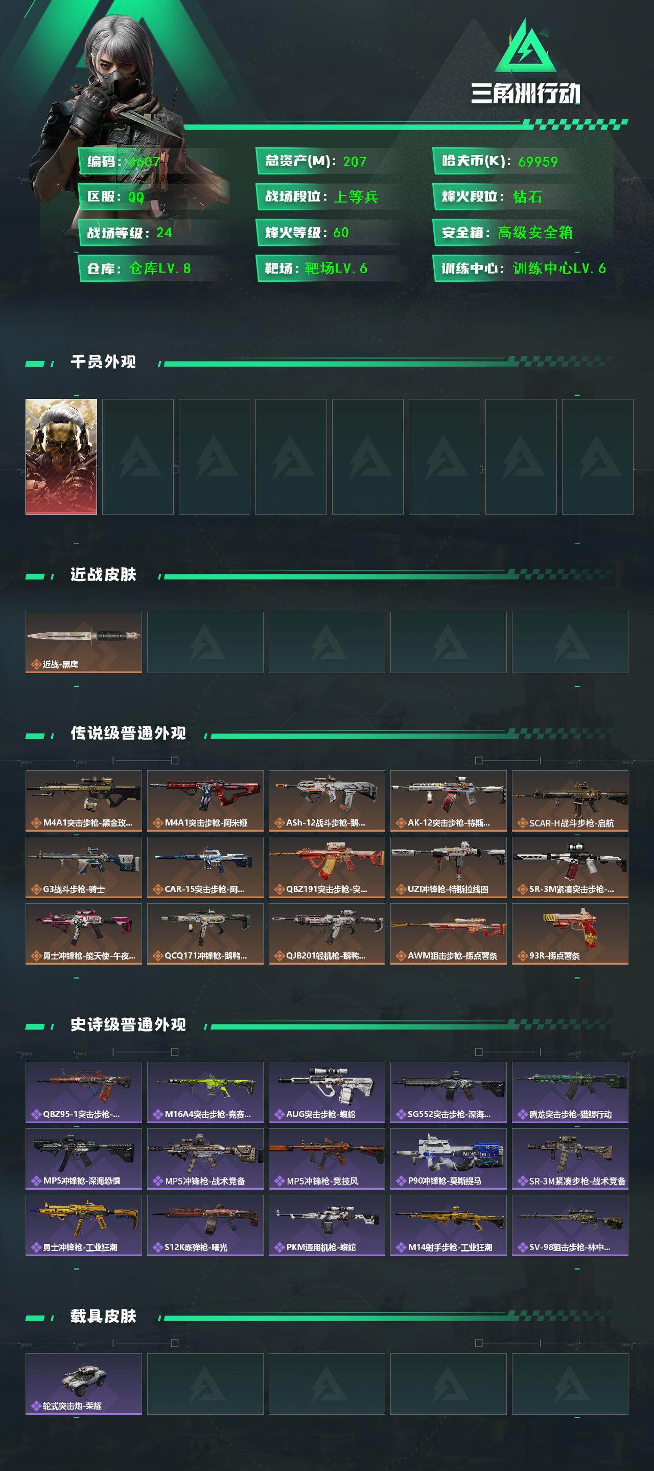 SJZCMW416538三角洲行动账号详情图2