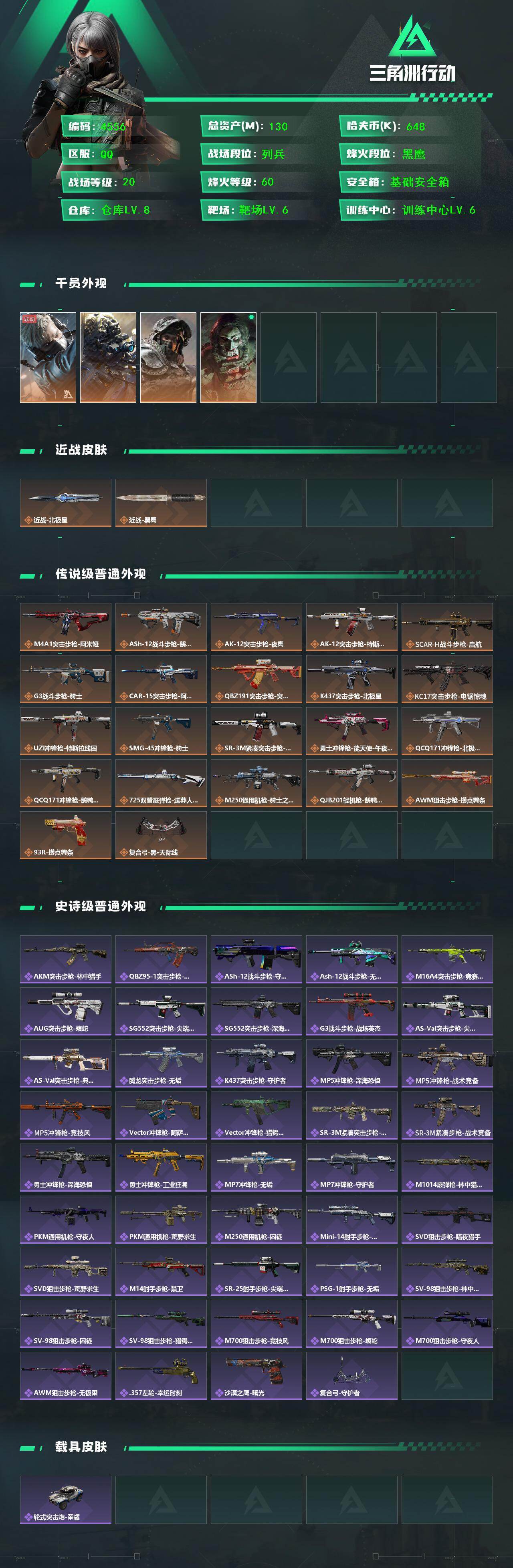 SJZCMW416685三角洲行动账号详情图2