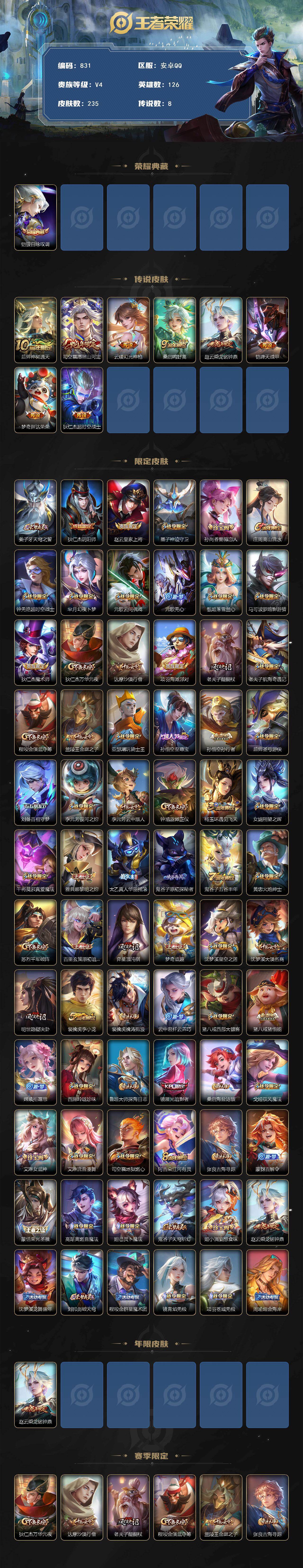 WZCMW495644王者荣耀账号详情图2