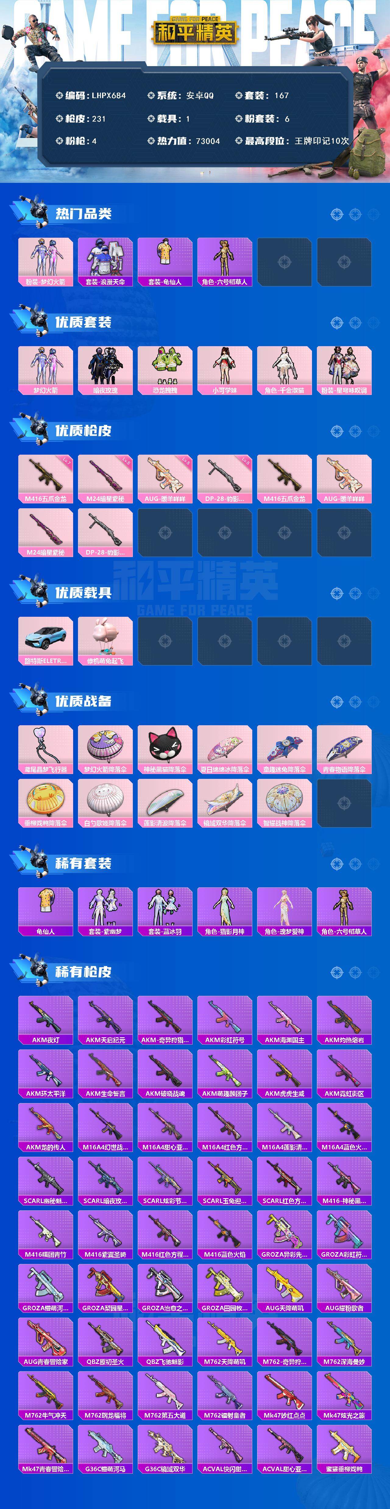 HPCMW463673和平精英账号详情图2