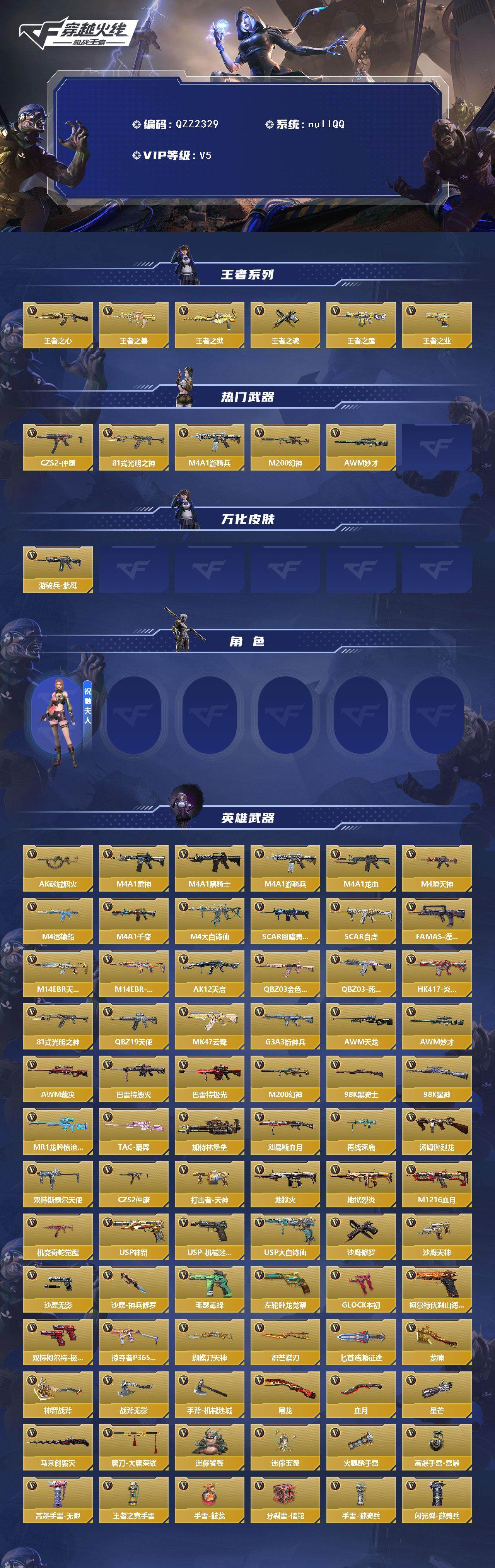 CFMEY45174枪战王者账号详情图2