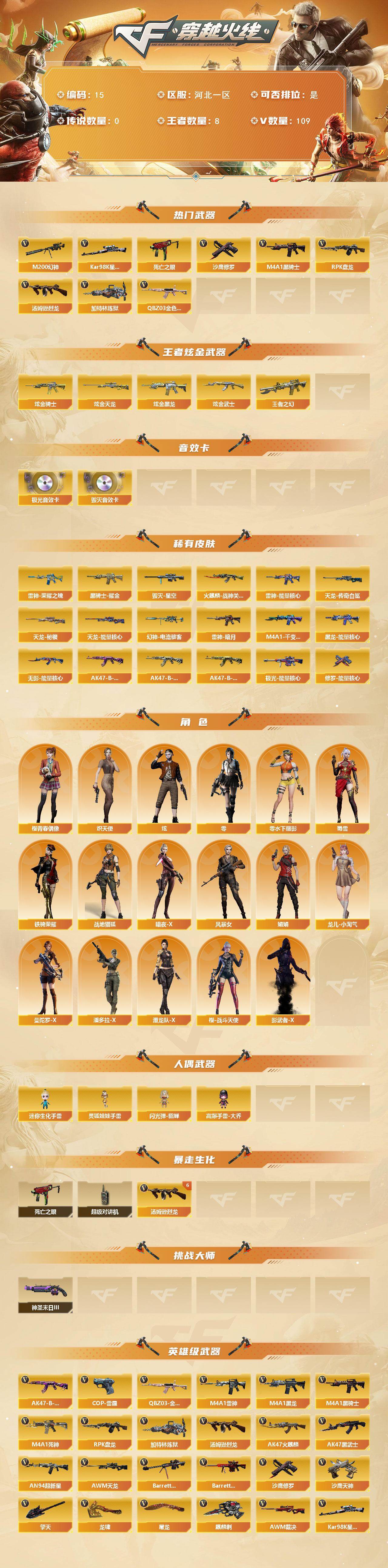 CFQYYX413107穿越火线账号详情图2